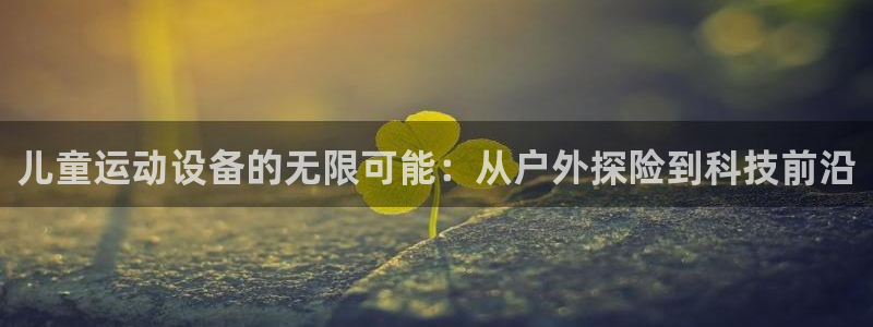 BWIN体育官网下载：儿童运动设备的无限可能：从户外探险到科