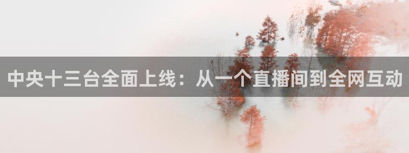 劲爆体育上海直播：中央十三台全面上线：从一个直播间到全网互动